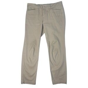 Lord and Taylor Women's Kelly Ankle Pants Size 2 Light Khaki